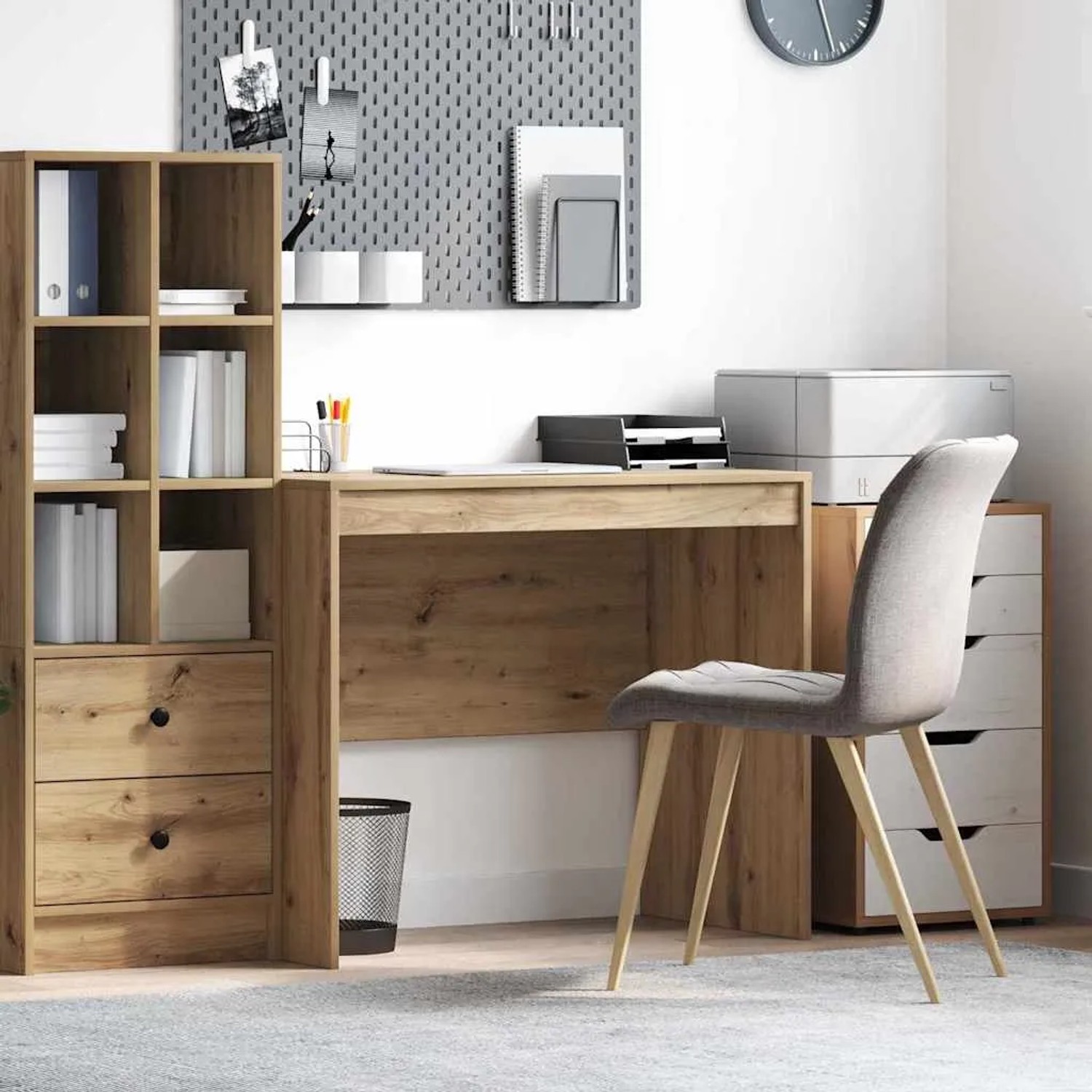 vidaXL Schreibtisch Artisan-Eiche 90 x 50 x 76 cm Holzwerkstoff 869441_2