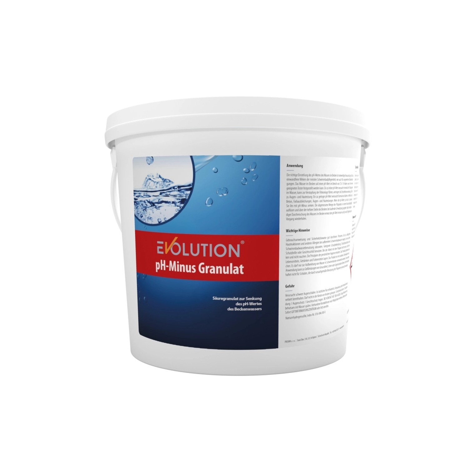 Evolution pH-Minus Granulat 5 kg Senkung pH-Wert Wasserpflege Pool Schwimmbad