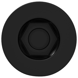 Schwarze Sechskantkappen-Schraube aus Eisen, 7x40mm, für sichere Befestigung.