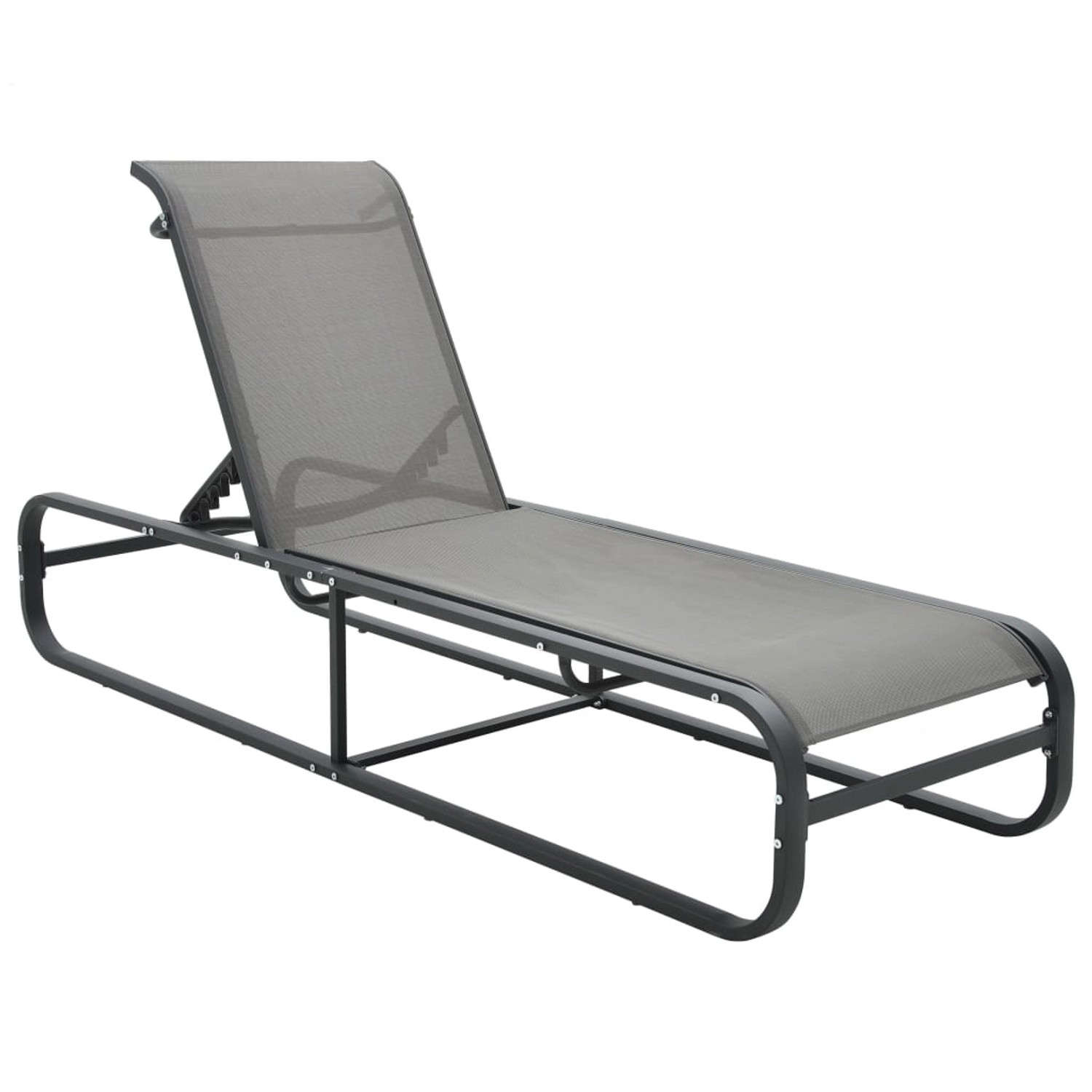 furnicato Sonnenliege Aluminium und Textilene günstig online kaufen