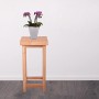 Blumenständer Marco 4 aus Eiche, 60x30x30 cm, mit Topfpflanze. Vielseitiger Pflanzenhocker für Innenräume.