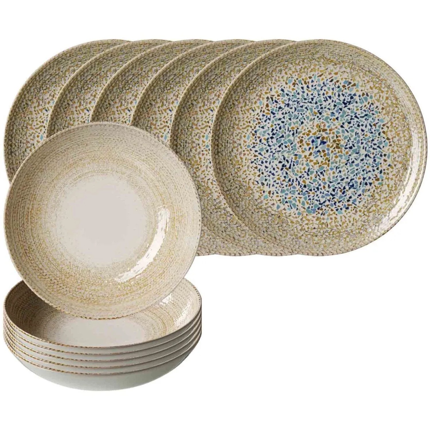 Ritzenhoff & Breker Rimini Tafelservice 12-teilig Mosaik Sand