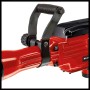 Detailaufnahme: Roter Einhell Abbruchhammer TC-DH 43 mit schwarzem Griff.