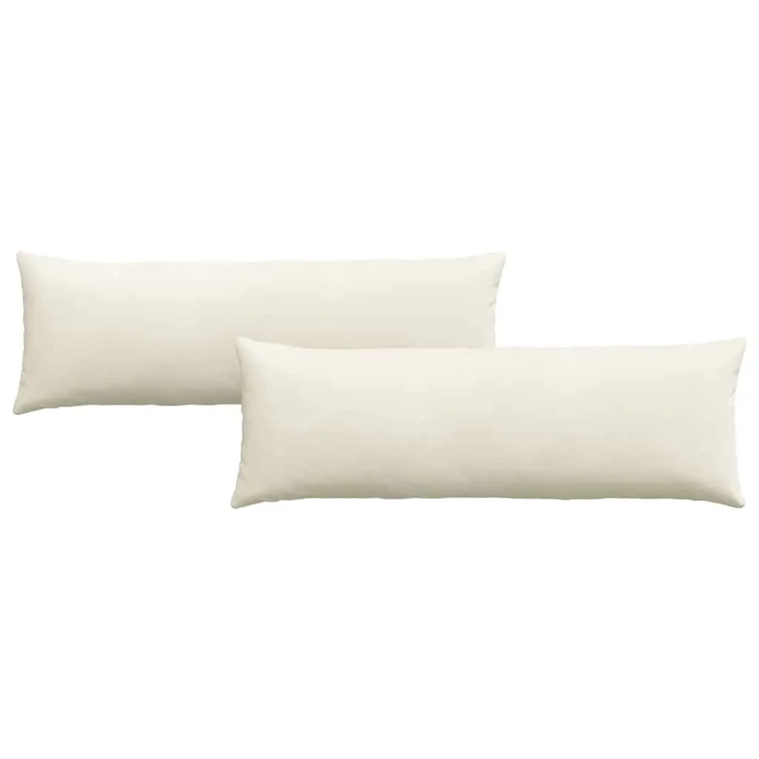 vidaXL Sofakissen 2 Stück Creme 120 x 40 cm Cordstoff 42013808