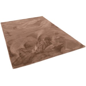 Brauner Pergamon Luxus Fellteppich (70x140cm) mit weicher Oberfläche.