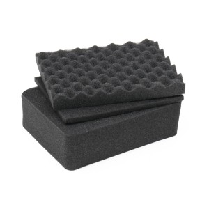 HMF ODR100-27CM Koffereinlagen mit Rasterschaumstoff für Outdoor-Fotokoffer 3er Set 24 x 18 cm