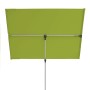 Grüner Doppler Balkonschirm, 127x177 cm, mit Handöffner. Ideal für kleine Balkone.