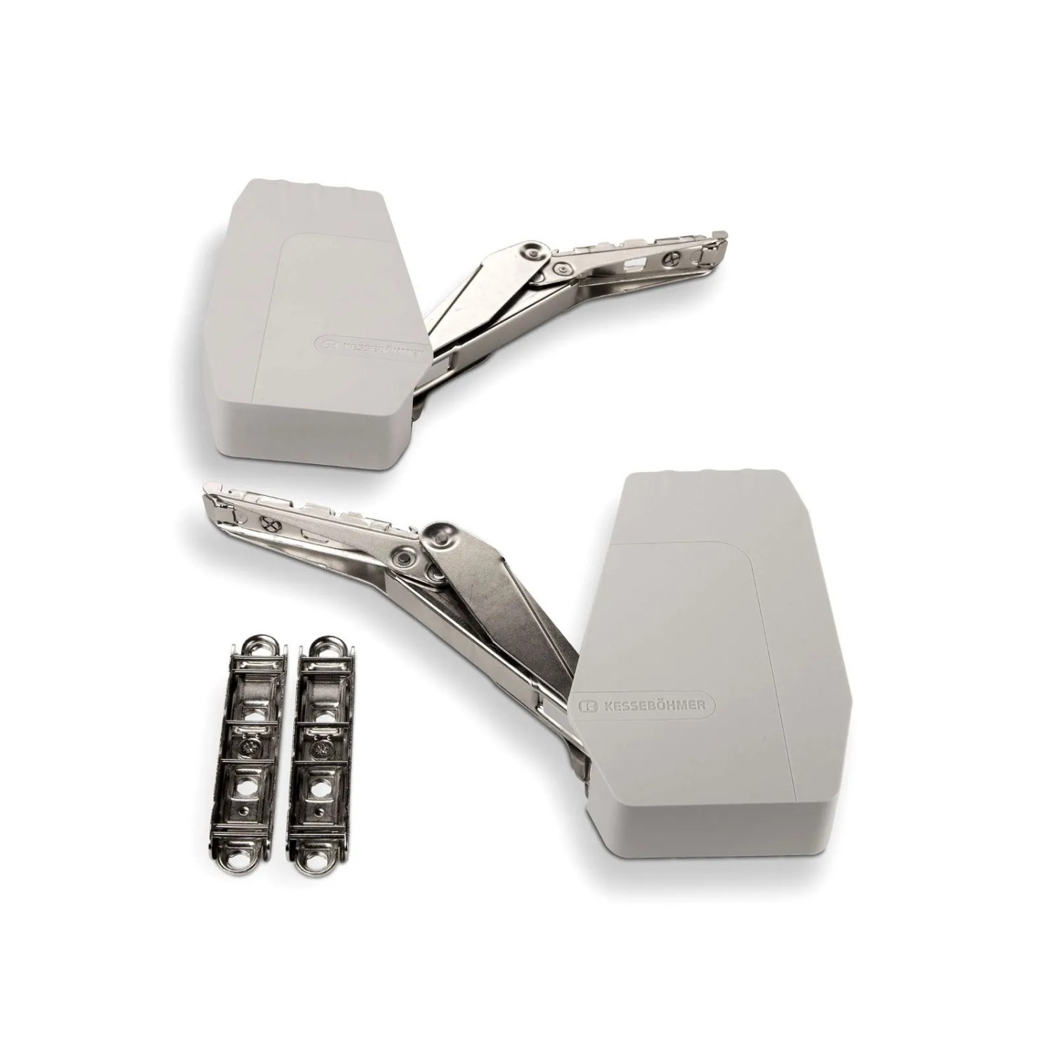 Thumbnail - Kesseböhmer FREEflap Mini Klappenbeschlag Typ B Silbergrau für 250 Bis 400 mm Korpushöhe und 1,7 Bis 6,4 kg Klappengewic...