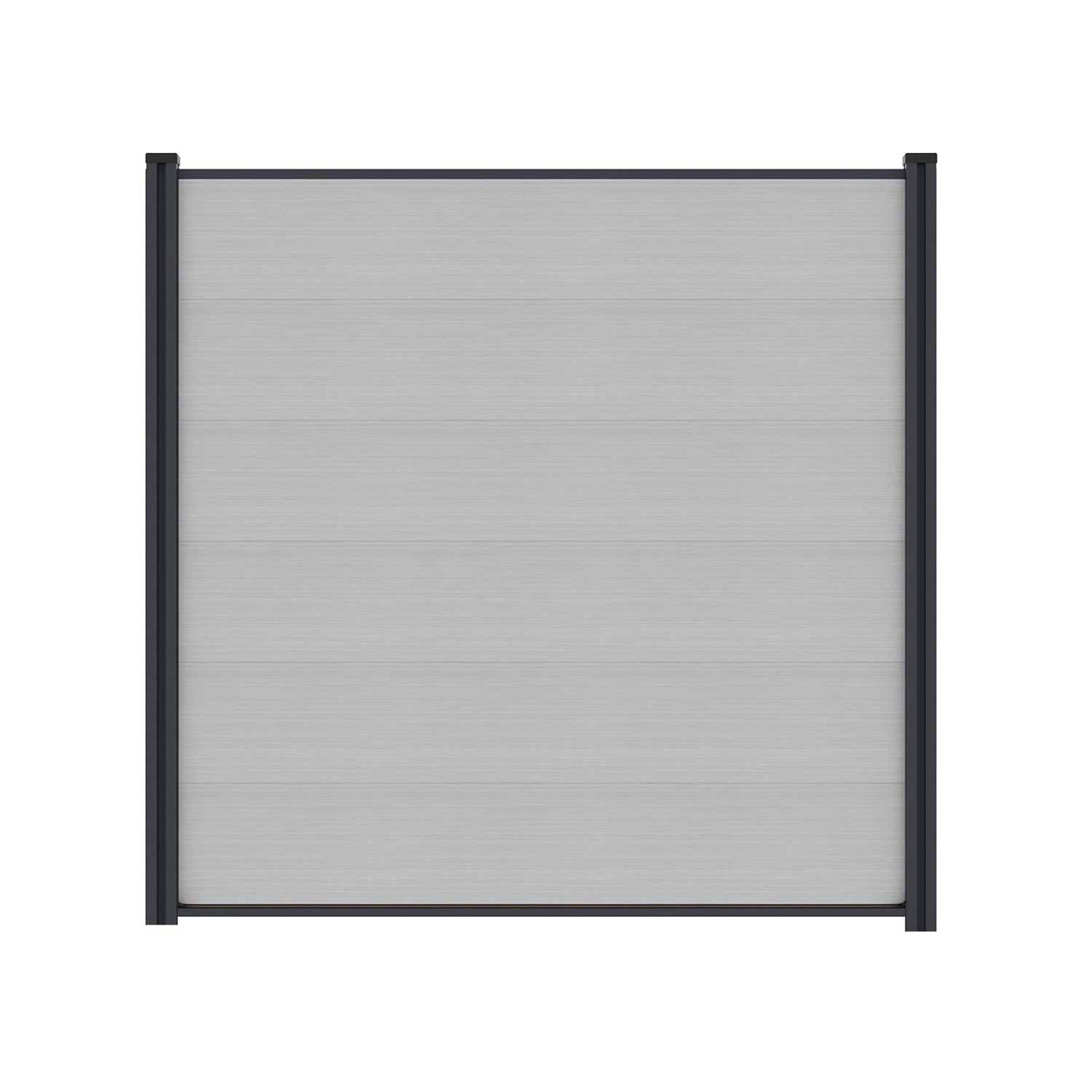 T&J WPC-Steckzaunset Max-XL Coextrudiert 175 cm x 172 cm Weißer Rauch günstig online kaufen