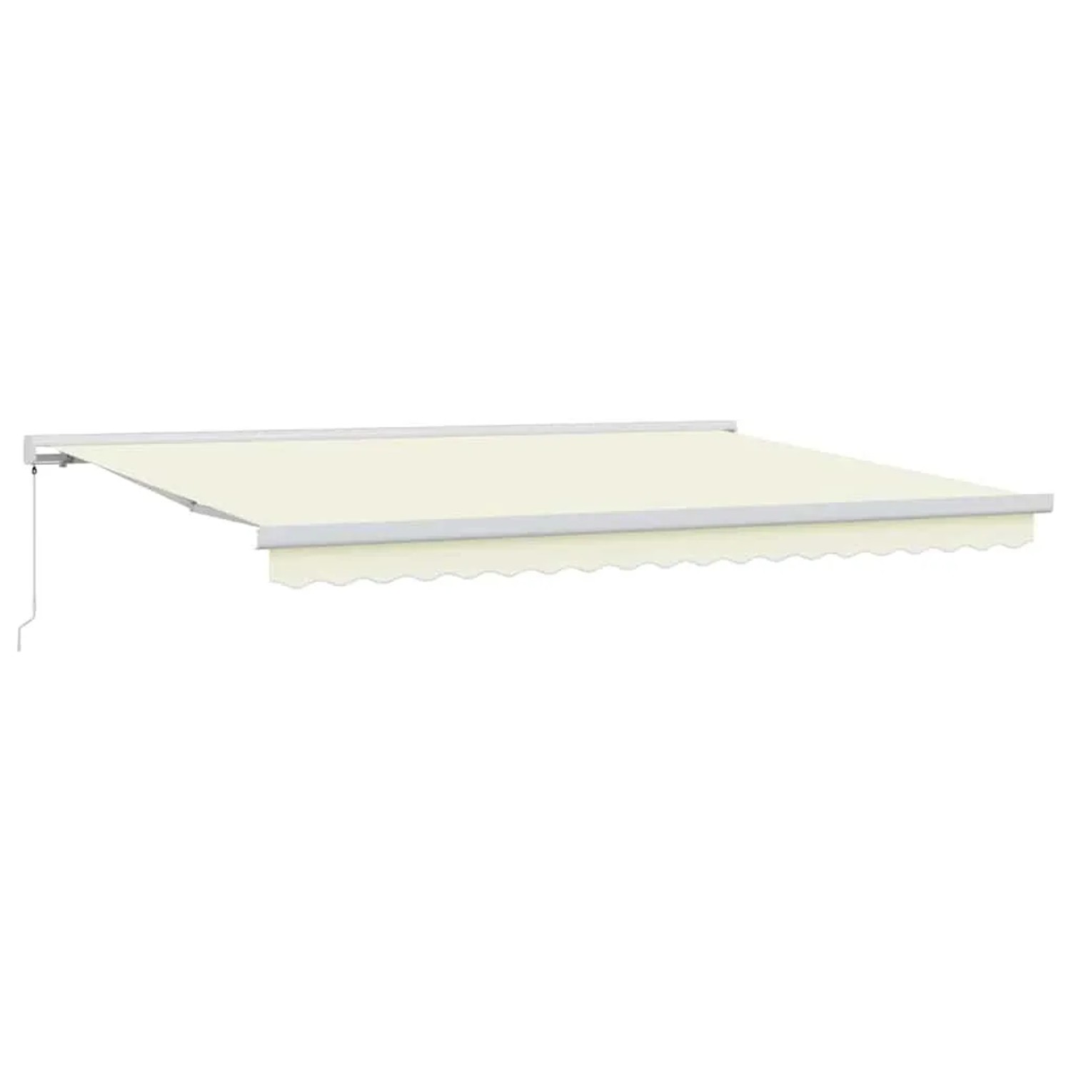 vidaXL Einziehbare Markise Creme 450 x 300 cm Stoff und Metall 3330855