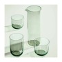 5-teiliges like. by Villeroy & Boch Like Glass Set: sagegrüne Karaffe und vier Trinkgläser auf weißem Grund.