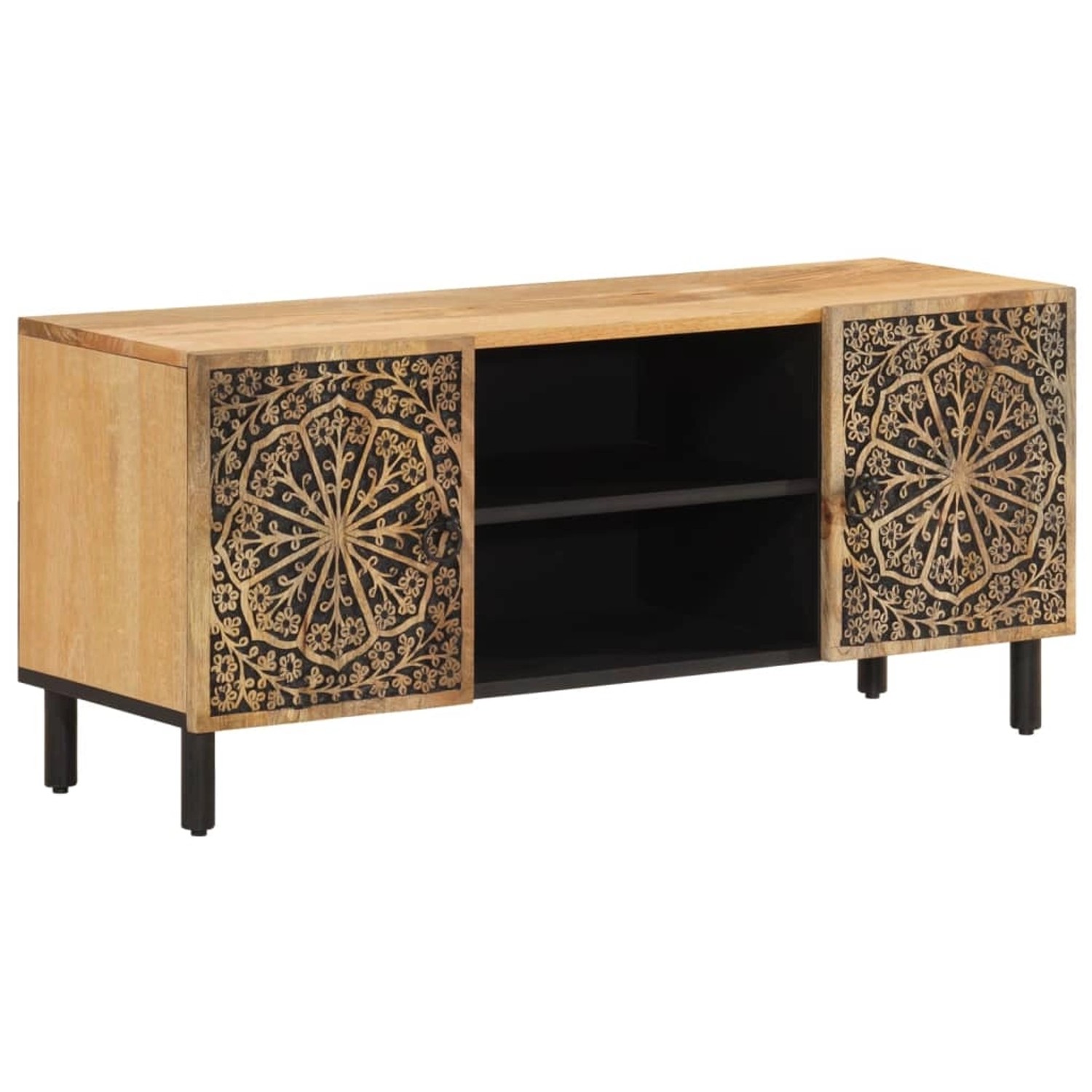 vidaXL TV-Schrank 105x33x46 cm Massivholz Mango  Modell 3 günstig online kaufen