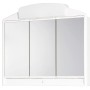 Jokey Spiegelschrank, 59 cm breit, weiß, mit drei Spiegeltüren und Ablagefläche. Badmöbel für Stauraum im Badezimmer.