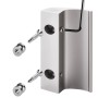 SOTECH Balkontürgriff SEJA II Edelstahloptik 85 x 40 x 20 mm BA 48 mm Aluminium Verdeckte Verschraubung_3
