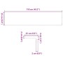 vidaXL Treppenstufen 2 Stk Hellbraun 110x25x2 cm Massivholz Eiche 3283788_11