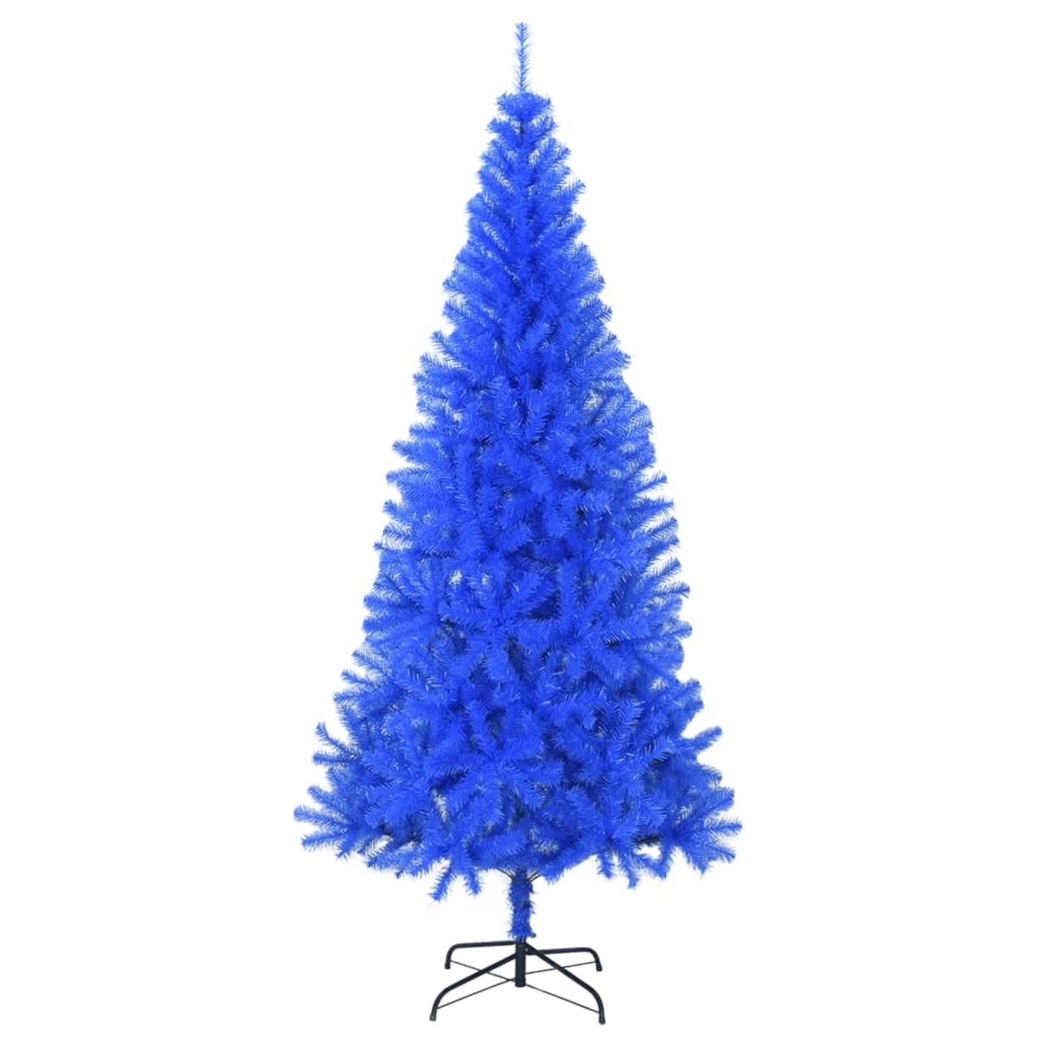 vidaXL Künstlicher Weihnachtsbaum mit Ständer Blau 210 cm PVC