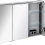 Fackelmann Spiegelschrank Denver, 110 cm, Anthrazit, mit Softclose-Türen und Glasböden.