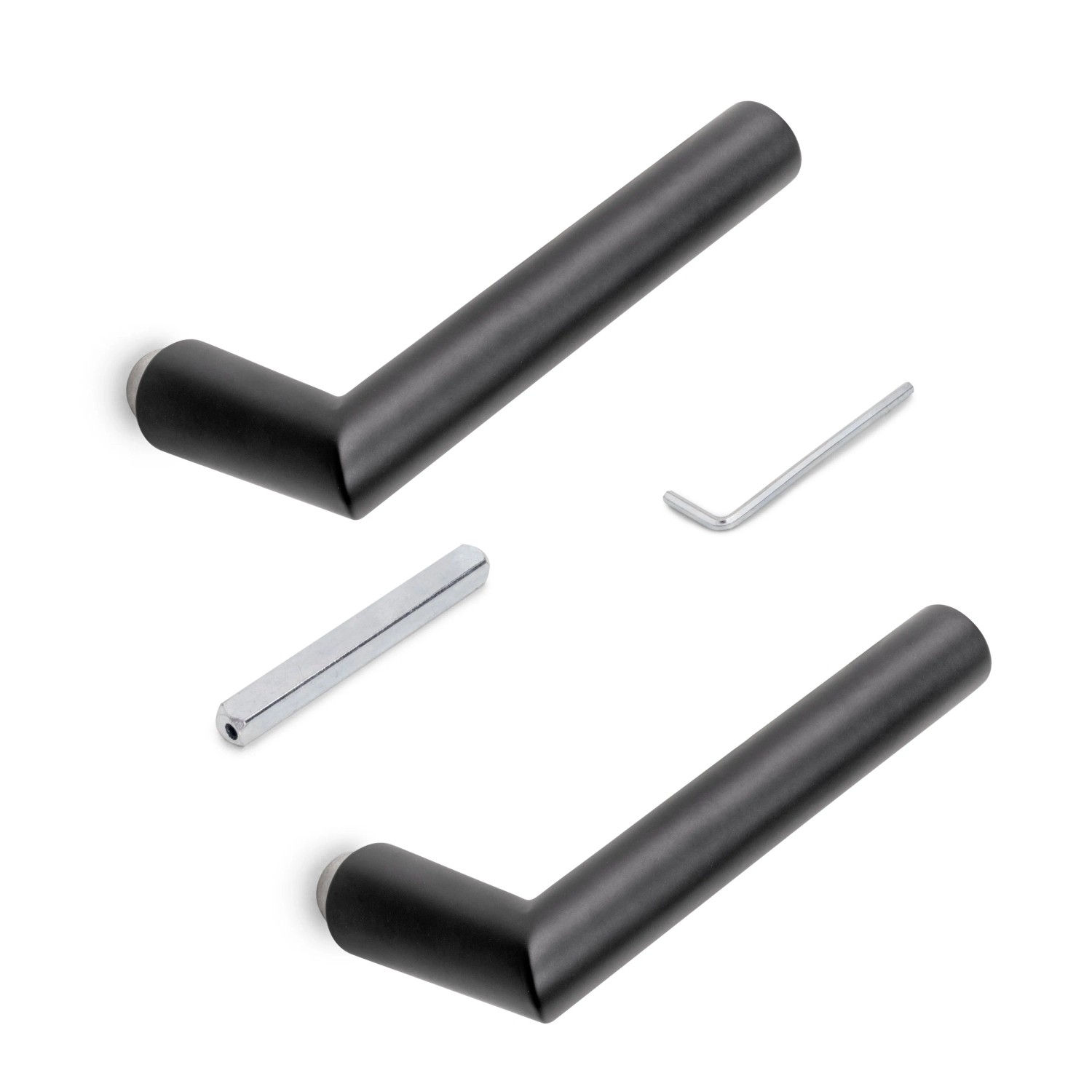 Emuca Türgriffe für Tieftüren Türgriffe für Glastürschlösser U-Modell Aluminium Matt Eloxierte Oberfläche