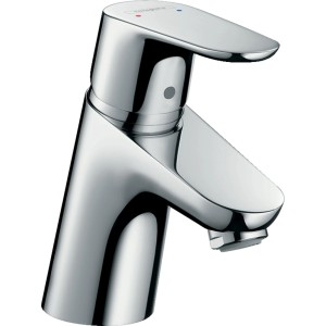 Hansgrohe Focus 70 Waschtischarmatur mit Kette, Chrom. Einhebelmischer für Waschbecken.