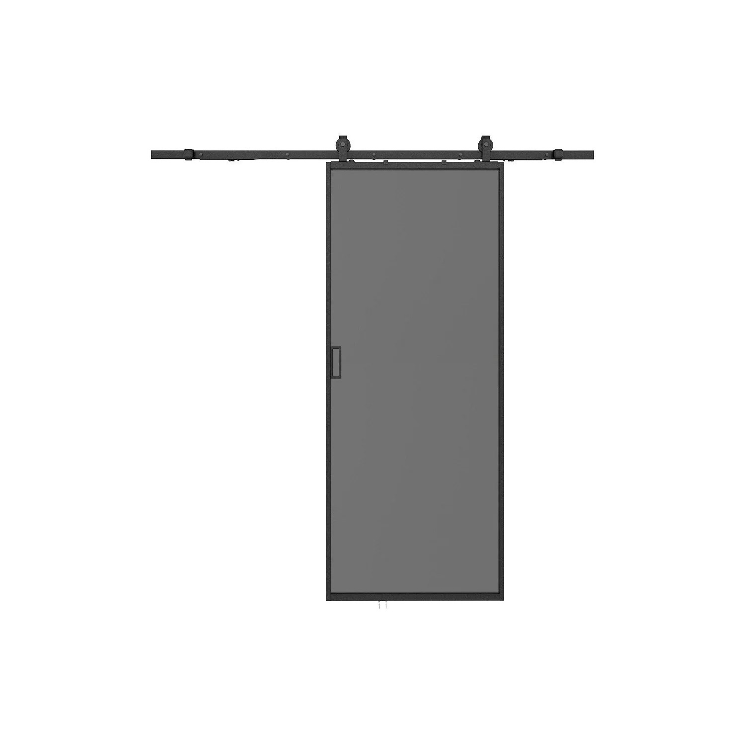 Vente-unique Schiebetür Linci Schwarz 73 cm