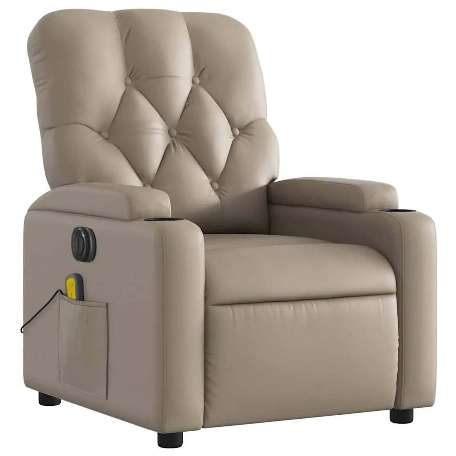 vidaXL Massagesessel Elektrisch Cappuccino-Braun Kunstleder 3204771 günstig online kaufen