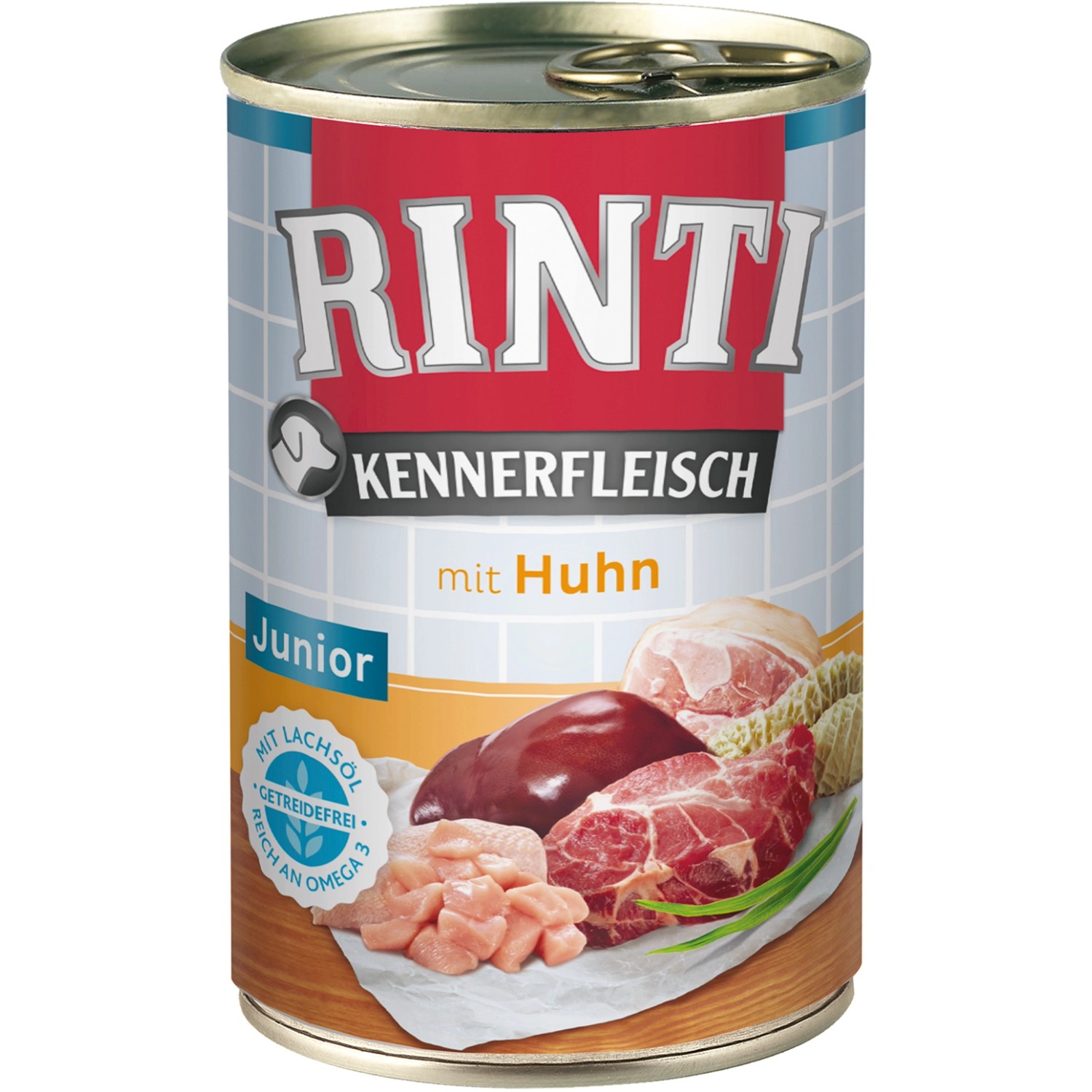 Rinti Hunde-Nassfutter Kennerfleisch Junior Huhn 400 g