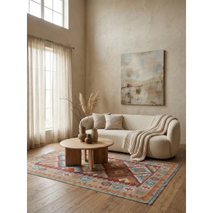 Looma Kelim Gashgai Handgewebt Rot 182 x 126 cm