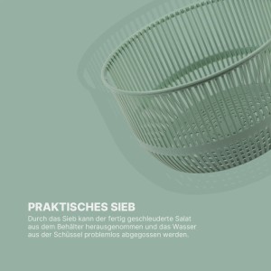 Grüne ProHome Salatschleuder (4L) mit Sieb zum einfachen Abgießen, Teil der Kategorie Töpfe & Pfannen.