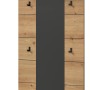 Inn.Furn Garderobenpaneel in Eiche und Grau 80 x 141 cm Cooper