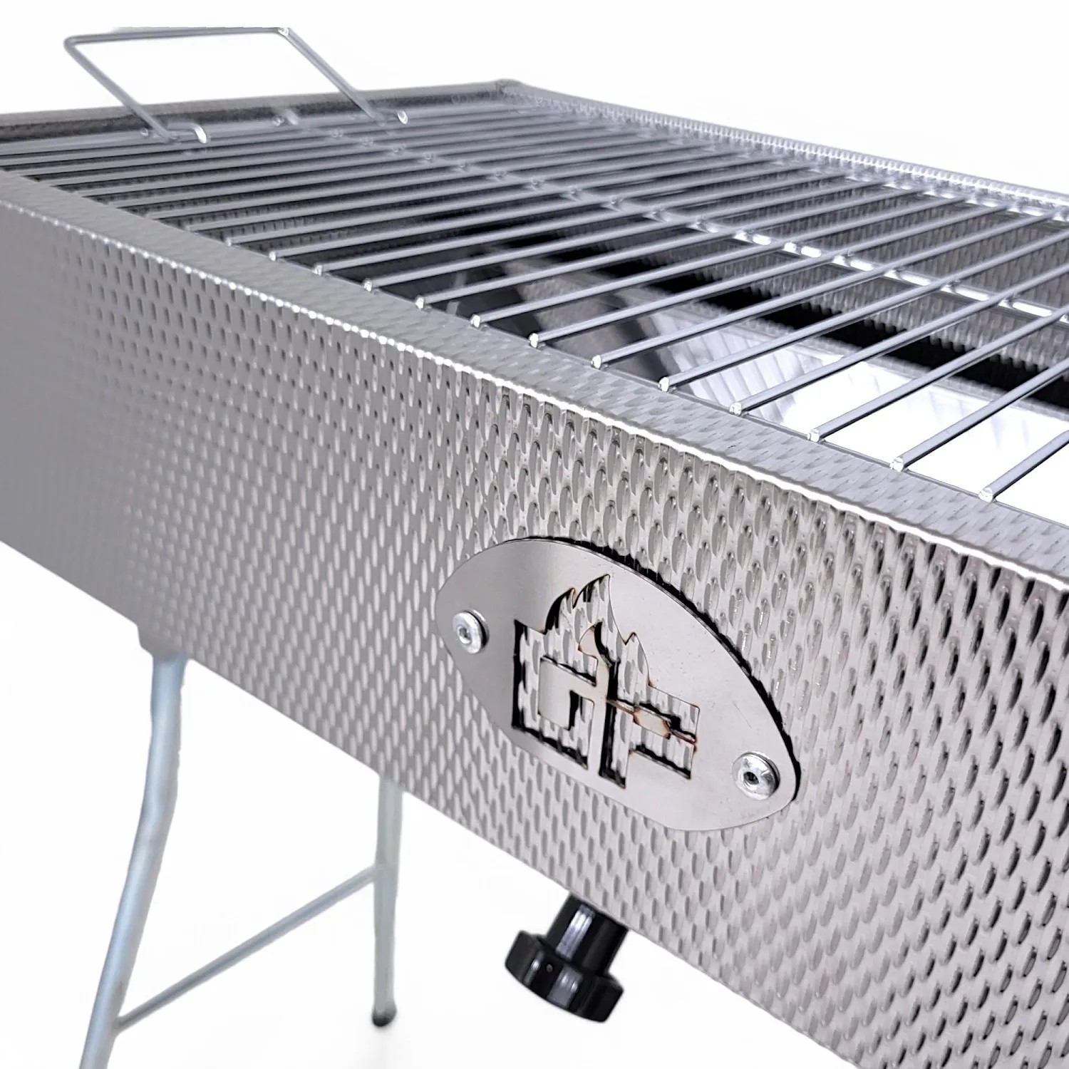 Grillpeter Mangal Taschkent Schaschlikgrill Edelstahl mit Grillrost_5