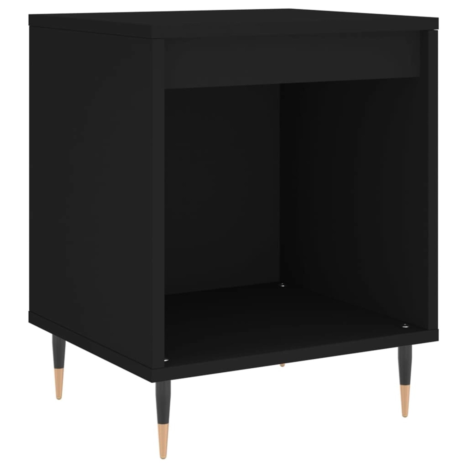 vidaXL Nachttisch Schwarz 40x35x50 cm Holzwerkstoff Modell 3 günstig online kaufen