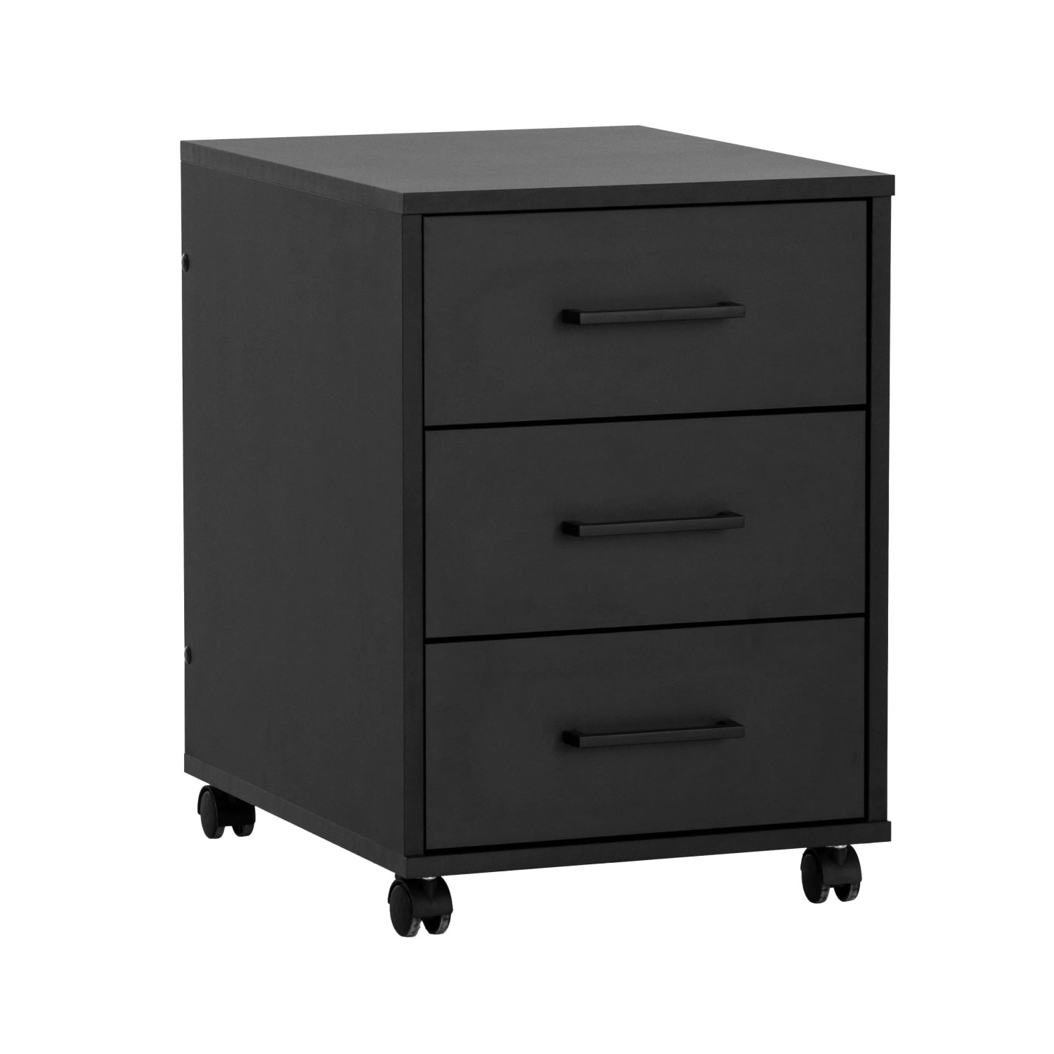 Schildmeyer Rollcontainer Ruby 57 cm x 40,1 cm x 50 cm Schwarz Matt