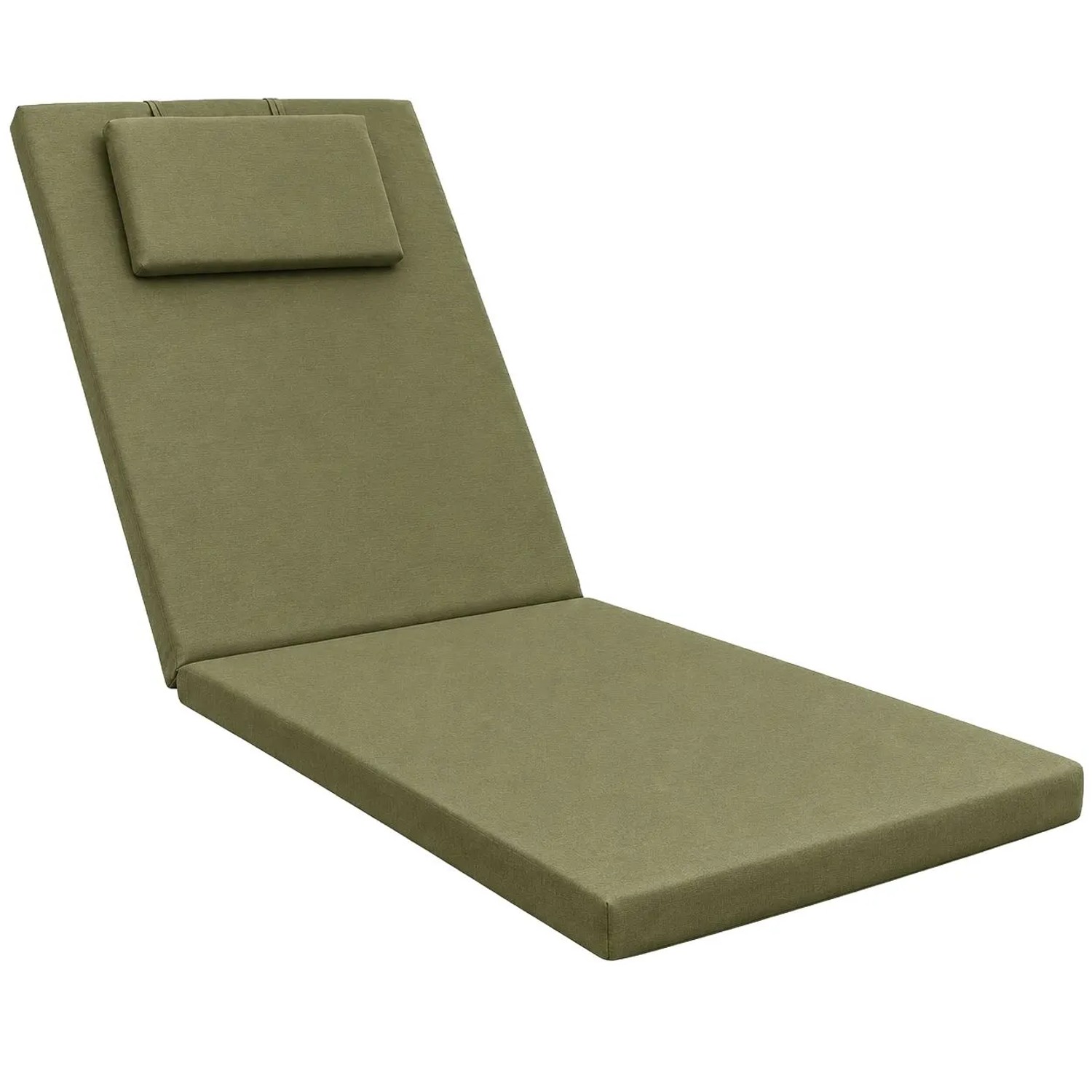 Beautissu Gartenliege Auflage Sonnenliege Loft RL 200x60x5cm Olivegrün