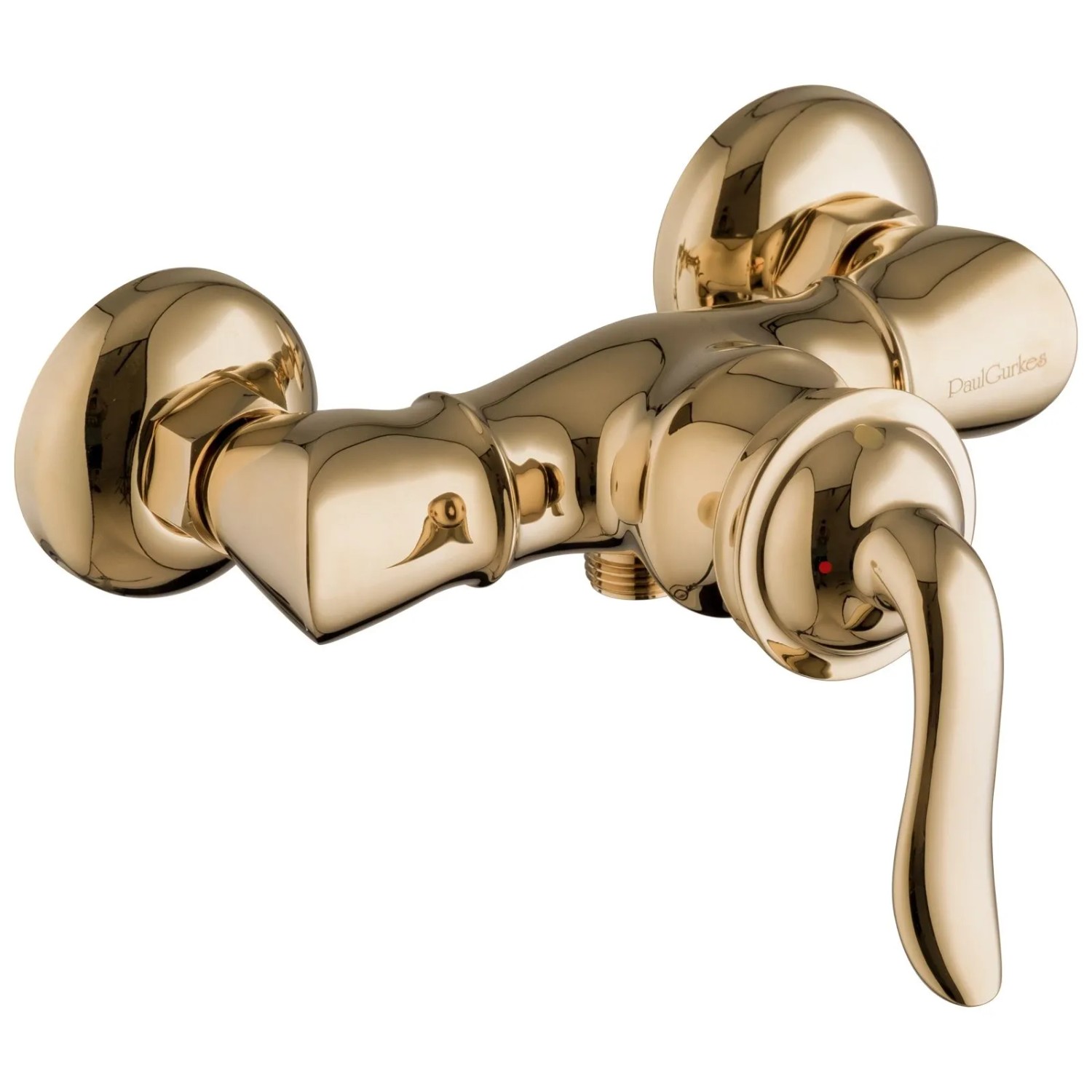 PaulGurkes Gold Duscharmatur Aufputz Retro Nostalgie Mischbatterie