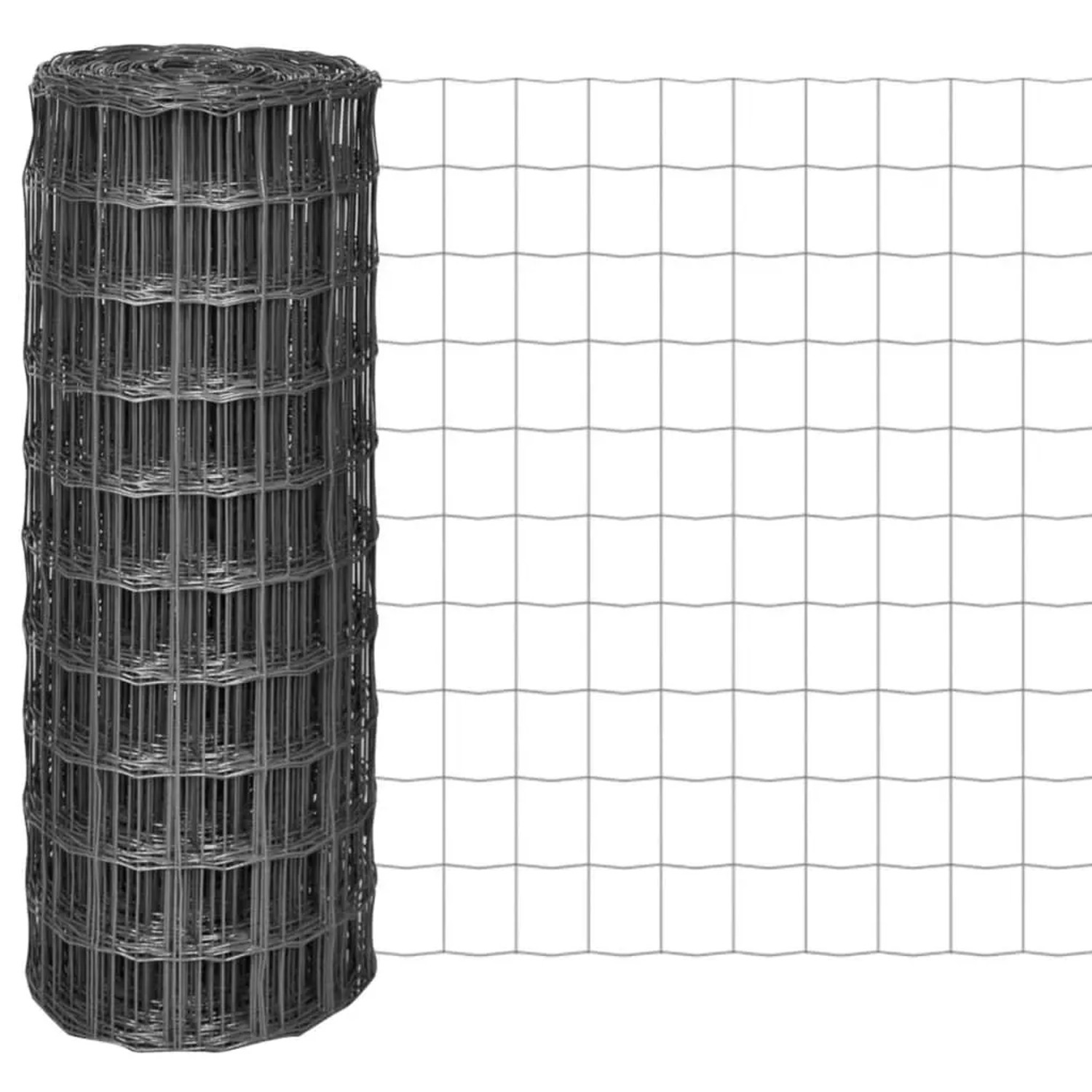 vidaXL Eurozaun Stahl 25 x 1 m Grau 142515 günstig online kaufen