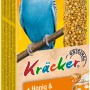 Vitakraft Kräcker Honig & Sesam für Wellensittiche, 2 Stück. Knabberstangen im gelben Karton.