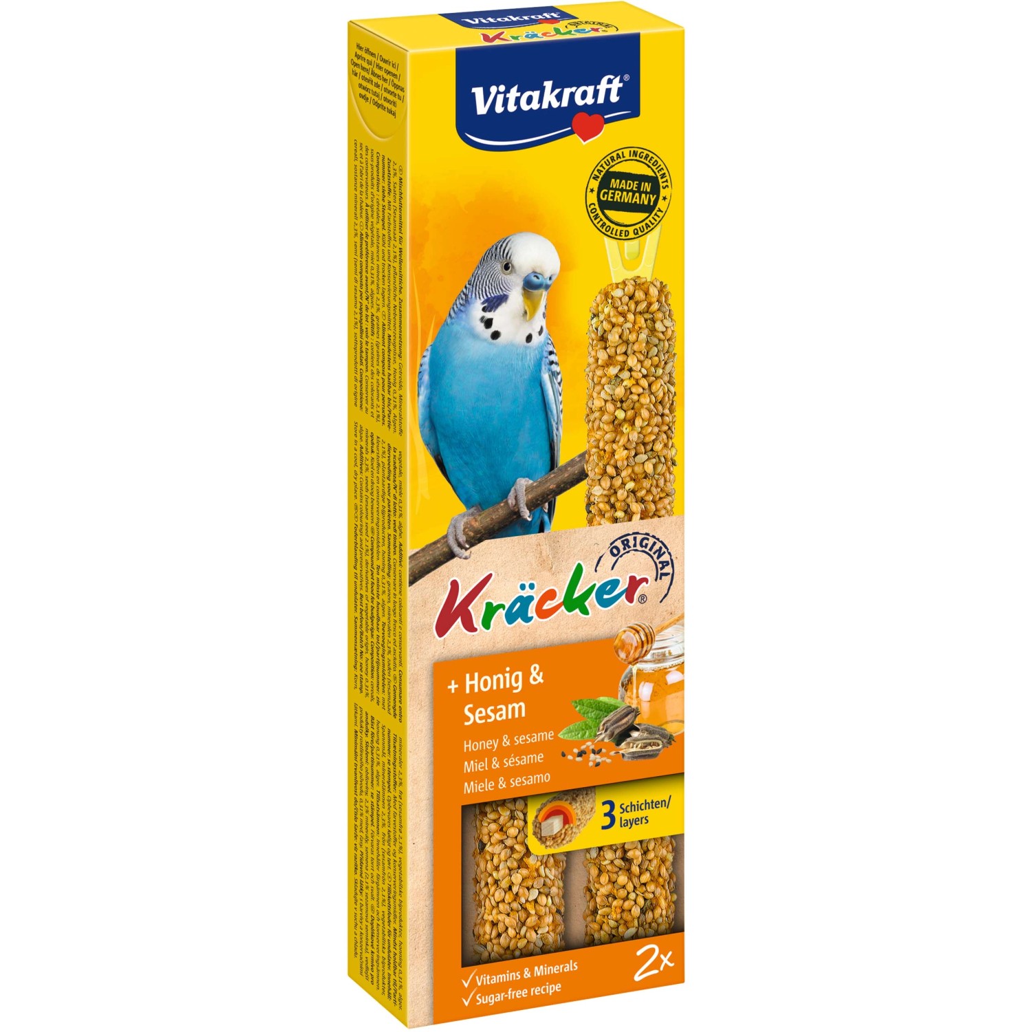 Vitakraft Kräcker Honig und Sesam 2 Stück / 60 g