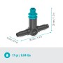 Gardena Reihentropfer, 2 l/h, Micro-Drip-System zur Bewässerung von Pflanzenreihen.