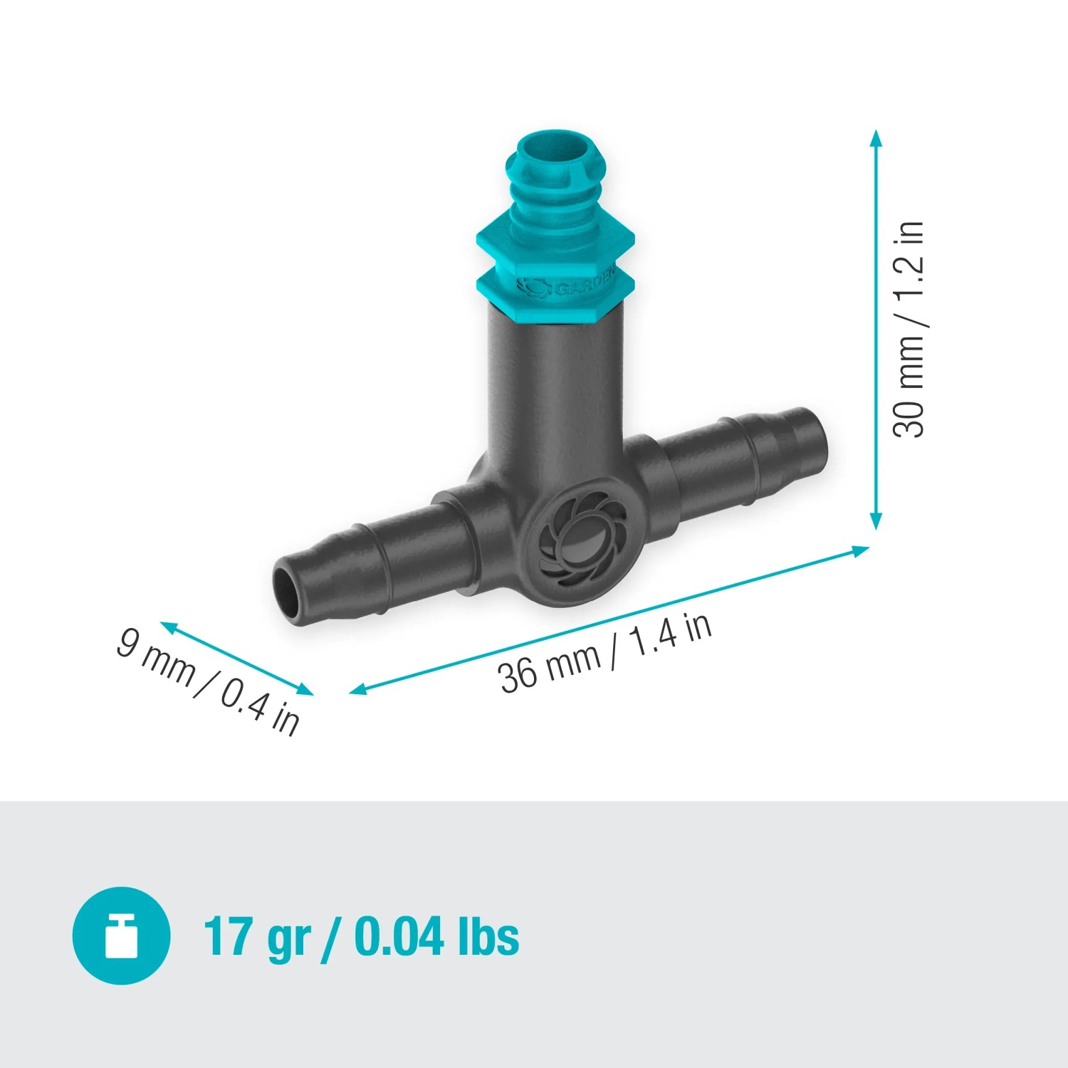 Gardena Reihentropfer, 2 l/h, Micro-Drip-System zur Bewässerung von Pflanzenreihen.