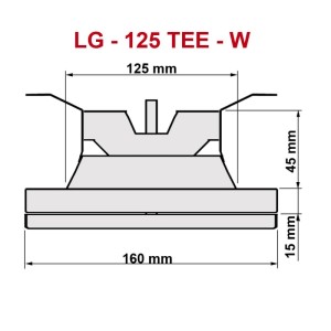 Häusler Lüftungsgitter LG-125 TEE W Weiss Deckenlüfter DIN 125 Zuluftgitter