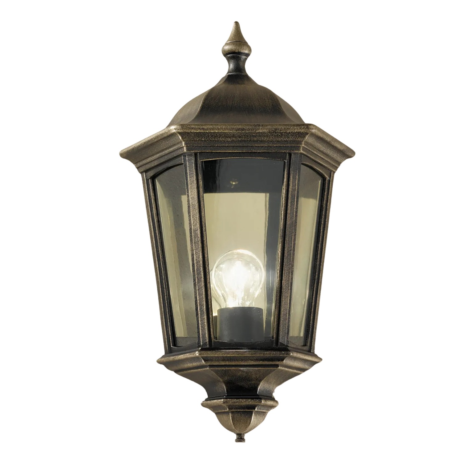 Orion Leuchten Außen Wandleuchte 100W E27 Schwarz-Gold