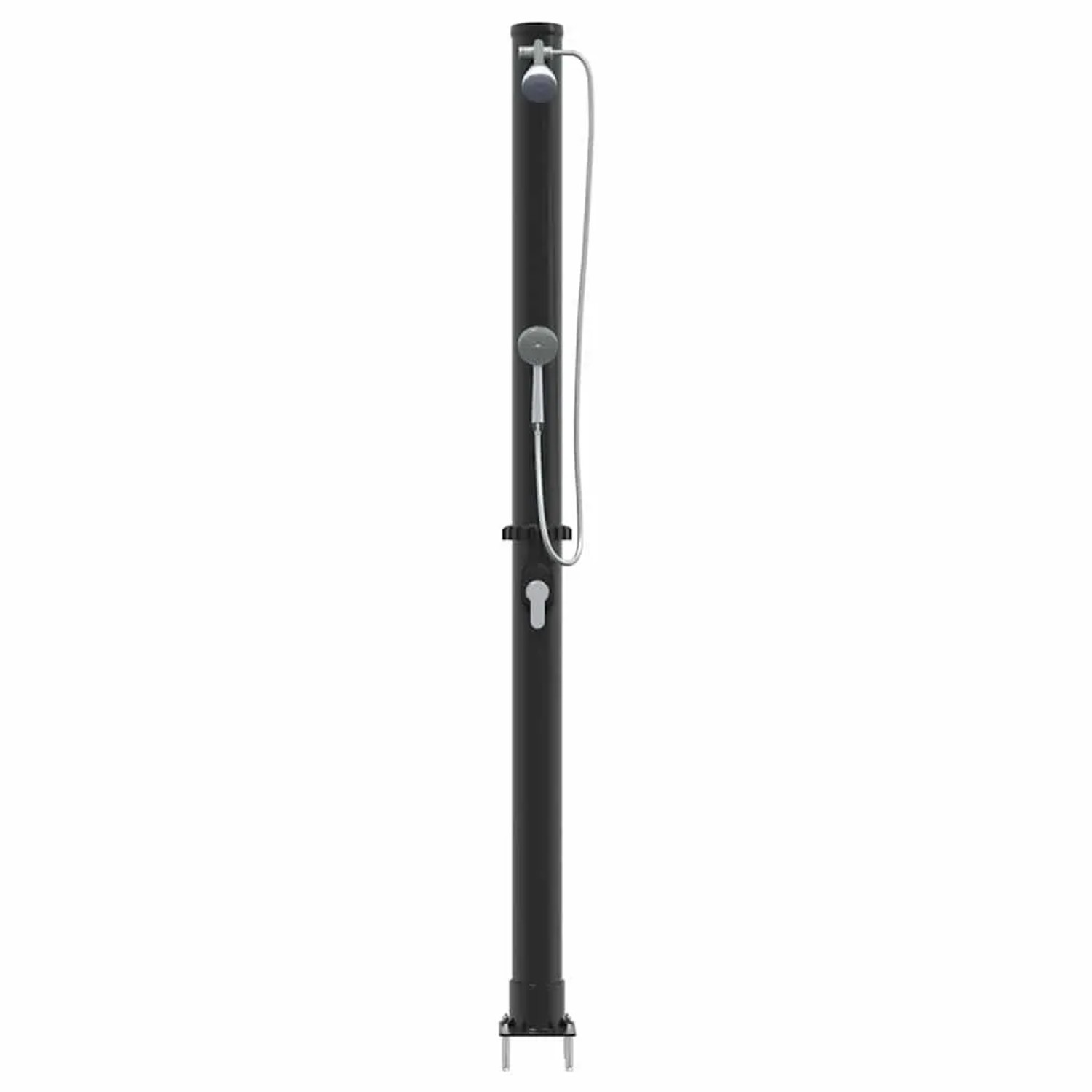 vidaXL Außen Solardusche Schwarz 217 cm PVC und Aluminium 42003409_5