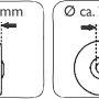 Technische Zeichnung: Pro-Bau-Tec Ersatzrad für Sackkarre, 260x85 mm, Achs-Ø 20 mm, Nabenlänge 60 mm.