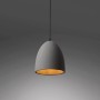 Graue Paul Neuhaus Pendelleuchte Eton aus Beton, Ø 21 cm, für den Innenbereich.