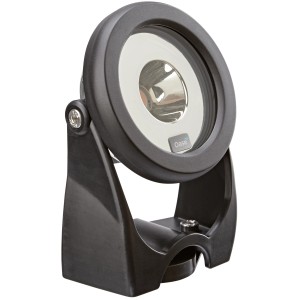 Oase LunAqua Power LED W Teichbeleuchtung, schwarzer LED-Scheinwerfer mit Halterung.