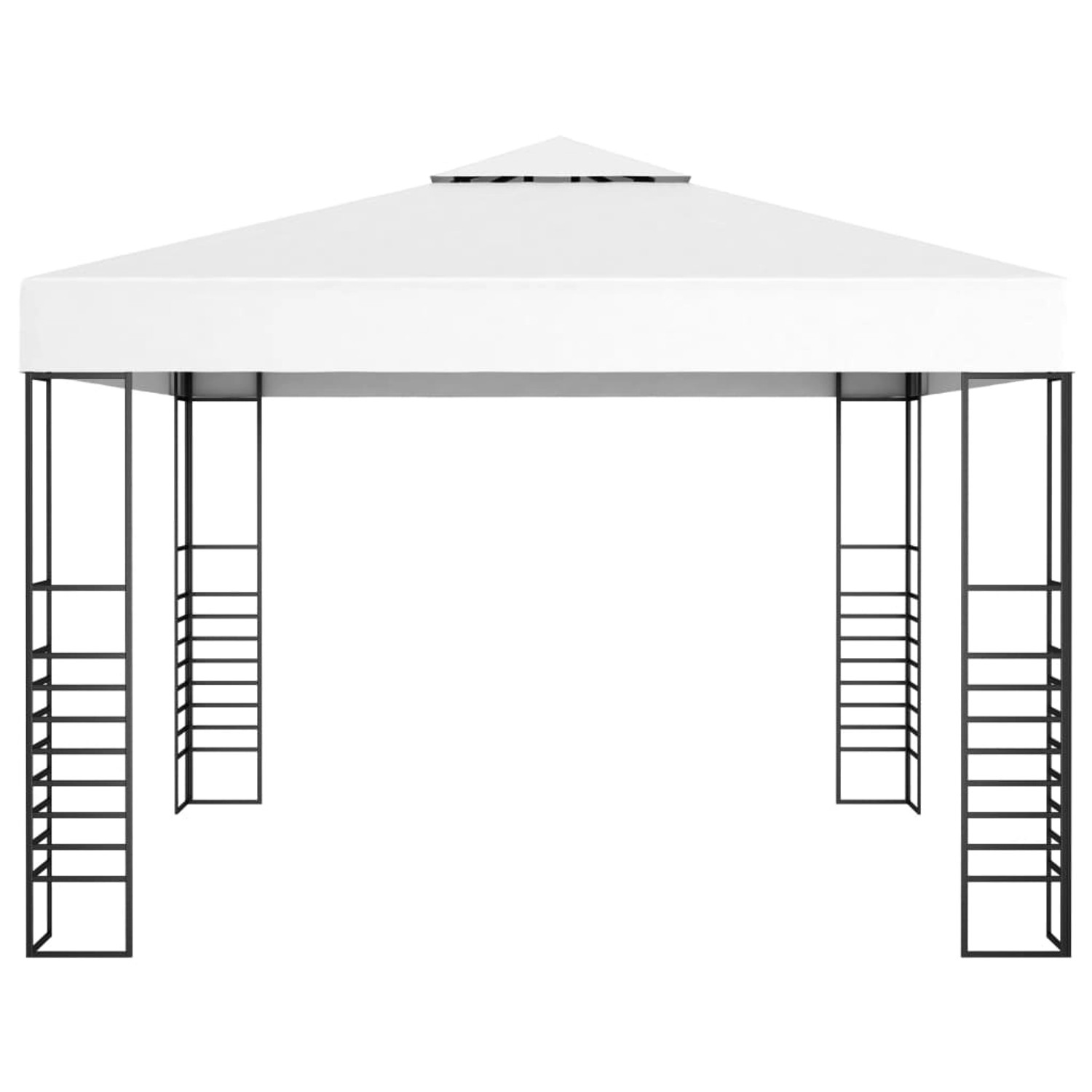 vidaXL Gartenpavillon 3x3 m Weiß Modell 11