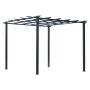 Schwarze Outsunny Pergola aus Metall, ein Pavillon für Garten und Terrasse. L297 x B295 x H230 cm.