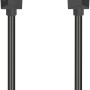Schwarzes Hama High Speed HDMI Kabel 4K, Stecker auf Stecker, 5 m Länge.