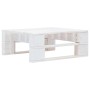 vidaXL Paletten-Lounge-Set, weißes imprägniertes Kiefernholz, Teil des Gartenmöbel-Sets.