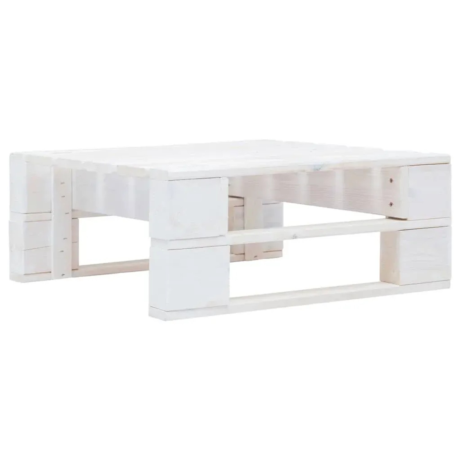 vidaXL Paletten-Lounge-Set, weißes imprägniertes Kiefernholz, Teil des Gartenmöbel-Sets.